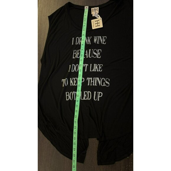 NWT Haute Hippie Modal Black Short Sleeve Top Size L - Picture 5 of 8